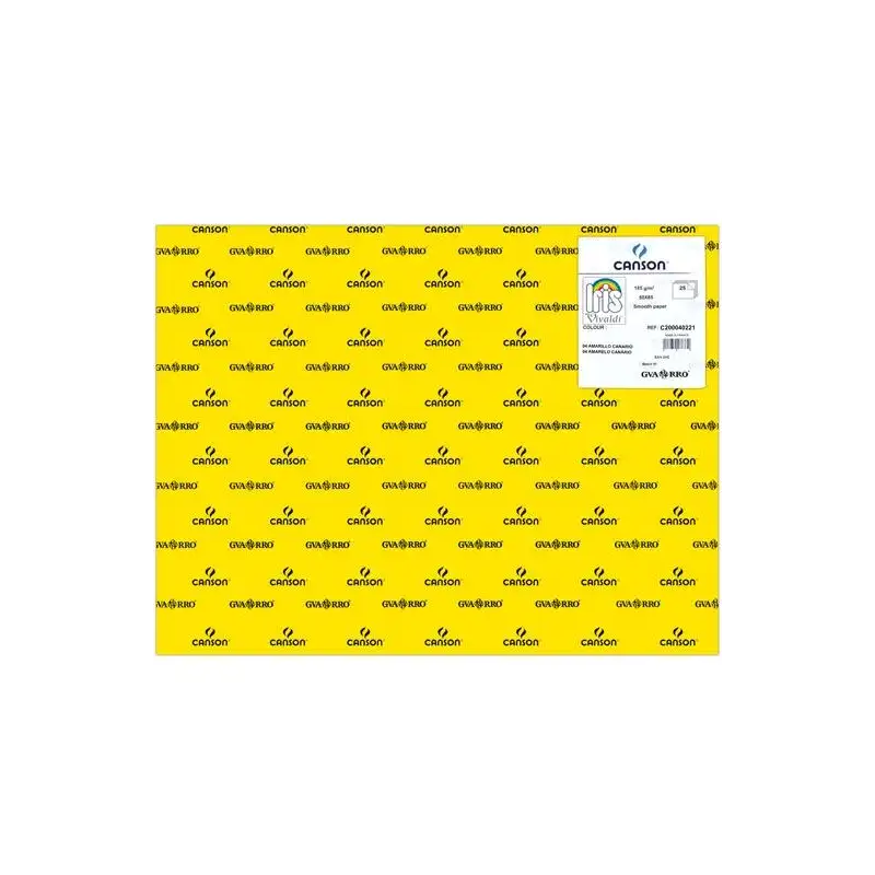 (C200040221) IRIS CARTULINA 50X65CM 185GR AMARILLO CANARIO -25U-