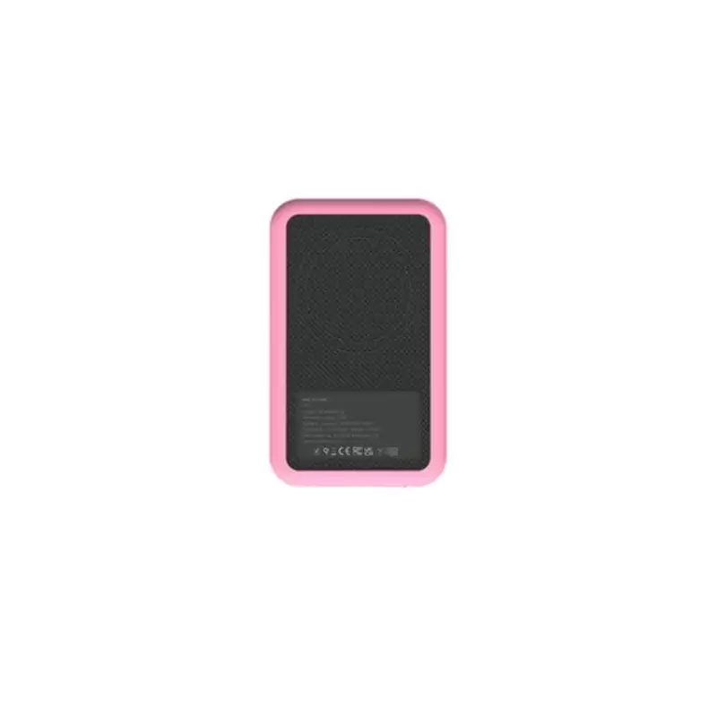 (KFKE86) KREAFUNK CARGADOR POWER BANK CON CARGA INALÁMBRICA QI 5K MAH ROSA CLARO