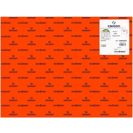 (C200040227) IRIS CARTULINA 50X65CM 185GR TOMATE -25U-
