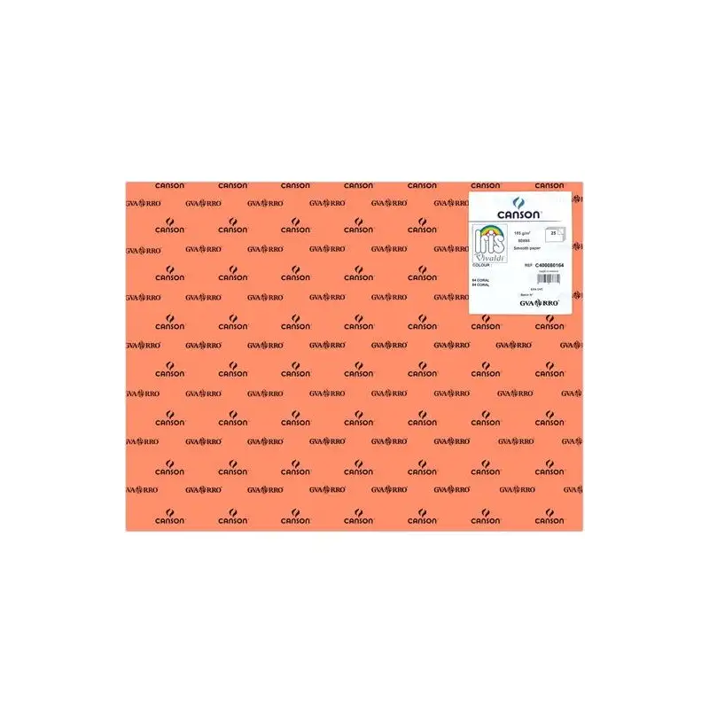 (C400080164) IRIS CARTULINA 50X65CM 185GR CORAL -25U-