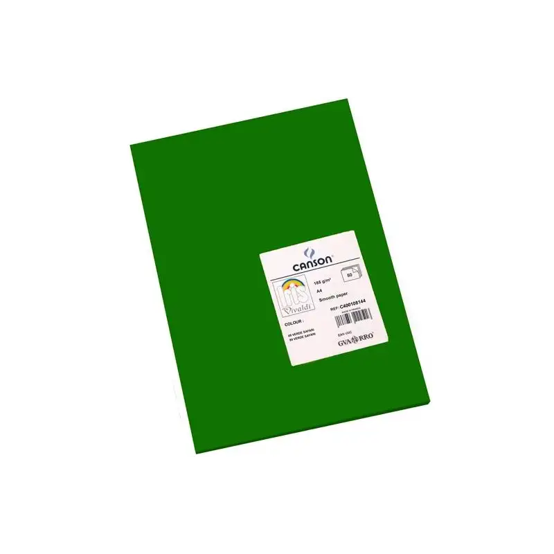 (C400108144) IRIS CARTULINA 210X297MM 185GR VERDE SAFARI -50U-