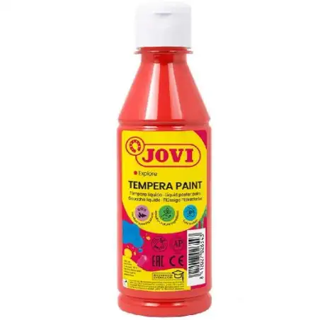 (50207) JOVI TÉMPERA LÍQUIDA BERMELLÓN BOTELLA DE 250ML