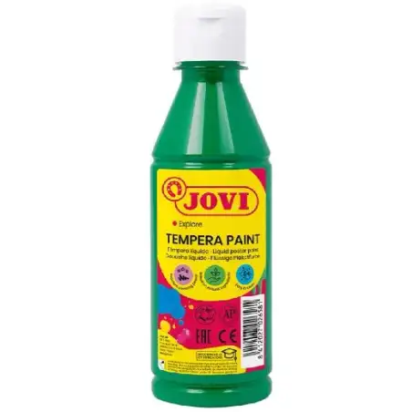 (50219) JOVI TÉMPERA LÍQUIDA VERDE OSCURO BOTELLA DE 250ML