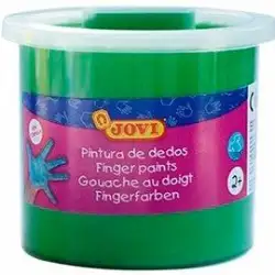 (56017) JOVI PINTURA DE DEDOS ESTUCHE 5 BOTES 125ML VERDE