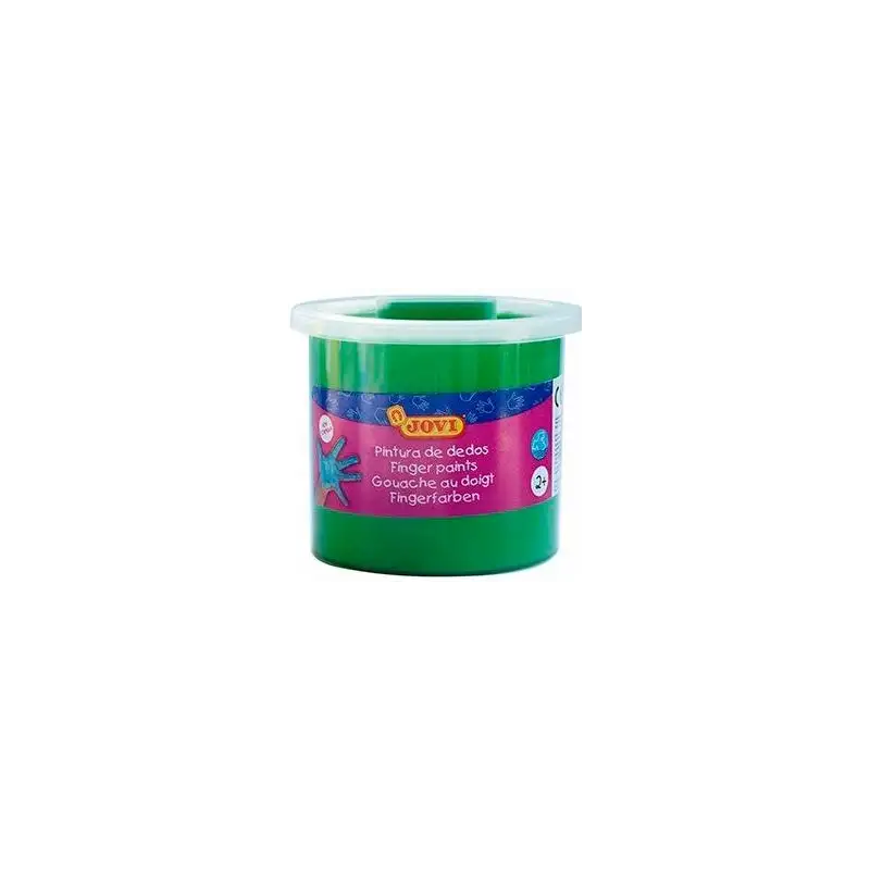 (56017) JOVI PINTURA DE DEDOS ESTUCHE 5 BOTES 125ML VERDE