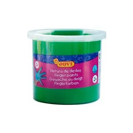 (56017) JOVI PINTURA DE DEDOS ESTUCHE 5 BOTES 125ML VERDE