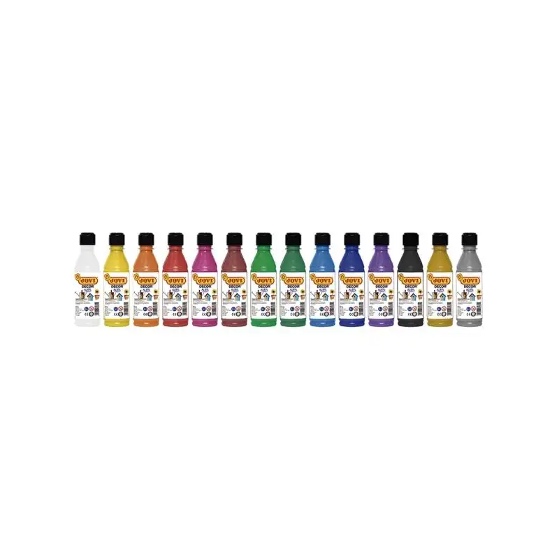 (68006) JOVI PINTURA PLÁSTICA JOVIDECOR ACRYL BOTELLA DE 250ML NARANJA