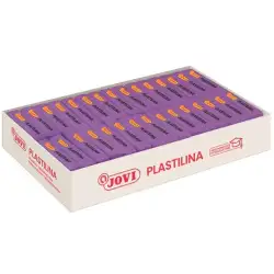 (7014) JOVI PLASTILINA PASTILLA 50GR LILA CAJA 30 UD