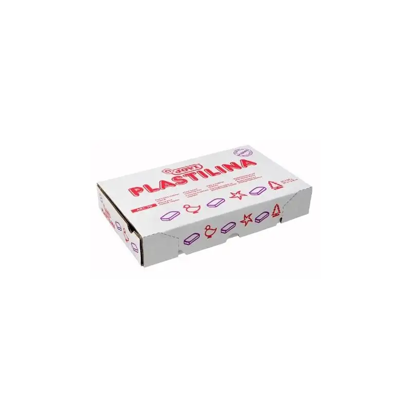 (7104) JOVI PLASTILINA SCHOOL PASTILLA 150GR NARANJA CAJA 15 UD