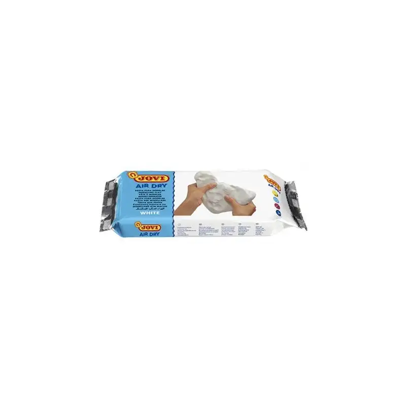 (85) JOVI AIR DRY PASTILLA DE PASTA MODELAR ENDURECE AL AIRE 500 GR BLANCA