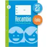 (09002) LAMELA RECAMBIO 100H FOLIO 70GR CUADROVÍA 2