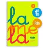 (7FTP004A) LAMELA CUADERNO ESPIRAL 80H FOLIO 90GR CUADRÍCULA 4MM C/ MARGEN CUBIERTA PP AMARILLO