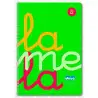 (7FTP005V) LAMELA CUADERNO ESPIRAL 80H FOLIO 90GR CUADROVÍA 5MM C/MARGEN CUBIERTA PP VERDE FLUORESCENTE