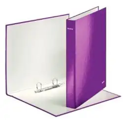(42410062) LEITZ CARPETA WOW ANILLAS MIXTAS 2X25 MM A4+ CARTÓN FORRADO PLASTIFICADO PÚRPURA