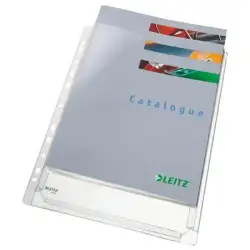 (47563003) LEITZ FUNDAS MULTITALADRO FUELLE A4 PVC 5 BOLSAS