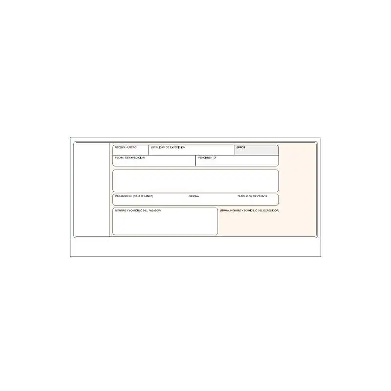 (T-19) LOAN TALONARIO RECIBOS NORMALIZADOS BANCO SIN COPIA