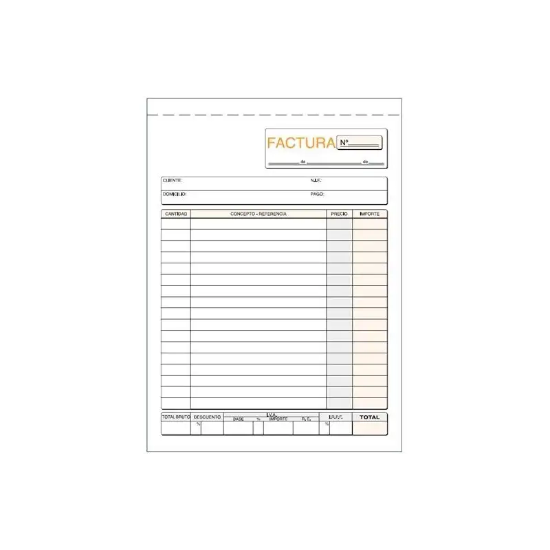 (T-6) LOAN TALONARIO FACTURAS CUARTO NATURAL