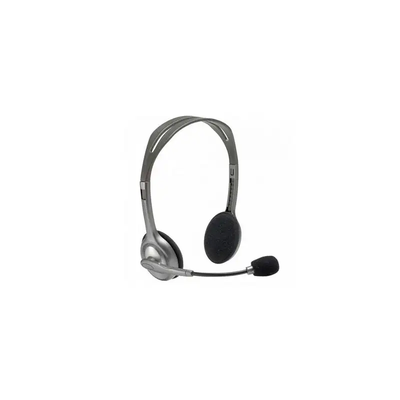 (981-000271) LOGITECH AURICULARES CON MICRÓFONO PLATEADOS