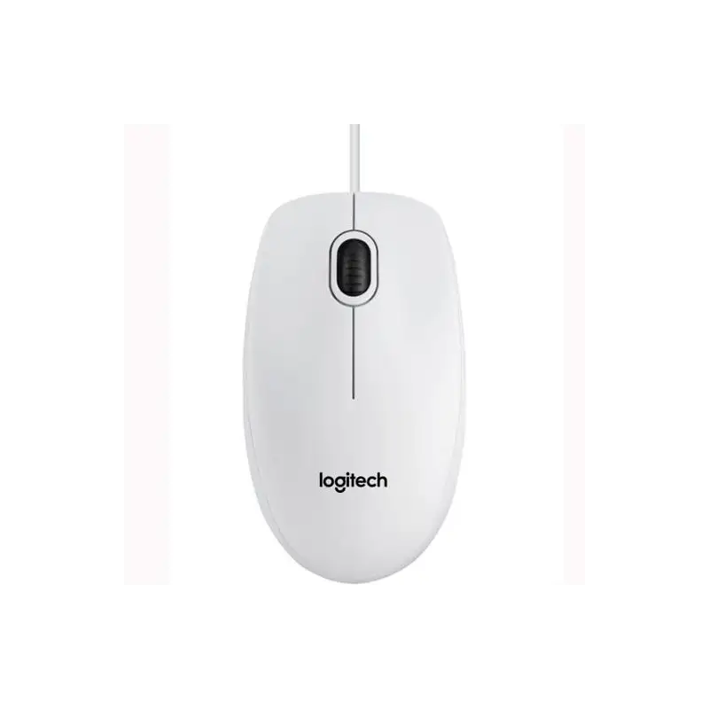 (910-003360) LOGITECH RATÓN B100 CABLE USB 800PPP AMBIDIESTRO 3 BOTONES BLANCO