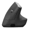 (910-005448) LOGITECH RATÓN ERGONÓMICO VERTICAL AVANZADO MX INALÁMBRICO 4000PPP DIESTRO RECARGABLE NEGRO