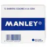 (MNC04475) MANLEY ESTUCHE DE 12 CERAS 60MM (4) AMARILLO CLARO
