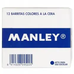 (MNC04497) MANLEY ESTUCHE DE 12 CERAS 60MM (6) NARANJA
