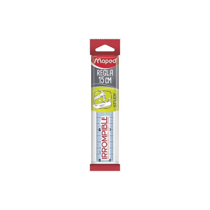 (245320) MAPED STUDY REGLA 15CM IRROMPIBLE TRANSLÚCIDA