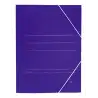 (1085) MARIOLA CARPETA CARTÓN BÁSICA 500GR GOMAS SOLAPA FOLIO 34X25CM CARTÓN MATE AZUL -20U-
