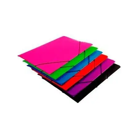 (1085P1) MARIOLA CARPETA CON GOMAS SOLAPA FOLIO POLIPROPILENO 450 MICRAS AZUL