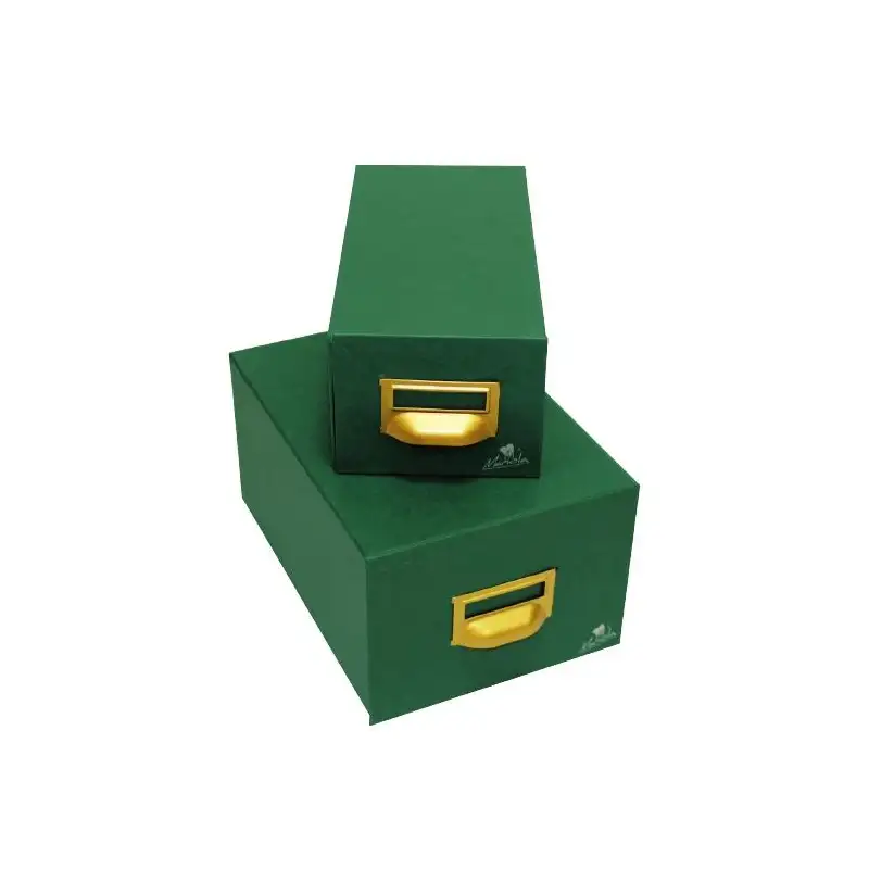 (3-1000) MARIOLA FICHERO CARTÓN FORRADO GELTEX 1000 FICHAS DE 150X100 VERDE