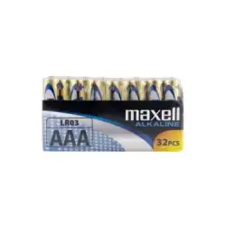 (LR03-32PK PACK SHRIN) MAXELL PILAS ALCALINAS AAA - LR03- PACK 32 UDS