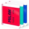 (57051E80X3) MILAN CUADERNO ESPIRAL A5 80H 95GR LISO TAPA DURA COLECCIÓN NATA® 624 SINCE 1918 SURTIDO PACK 3 UD