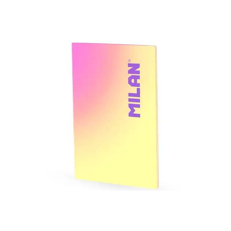 (57243L48SNY) MILAN LIBRETA ENCOLADA A4 48H PAPEL 95GR CUADRICULA 5X5 COLECCIÓN SUNSET AMARILLO