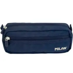 (081148SNCB) MILAN PORTATODO RECTANGULAR 2 CREMALLERAS SERIE 1918 AZUL MARINO