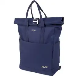 (624302SNCB) MILAN MOCHILA URBANA C/CIERRE SUPERIOR ENRROLLABLE 10L SERIE 1918 AZUL MARINO
