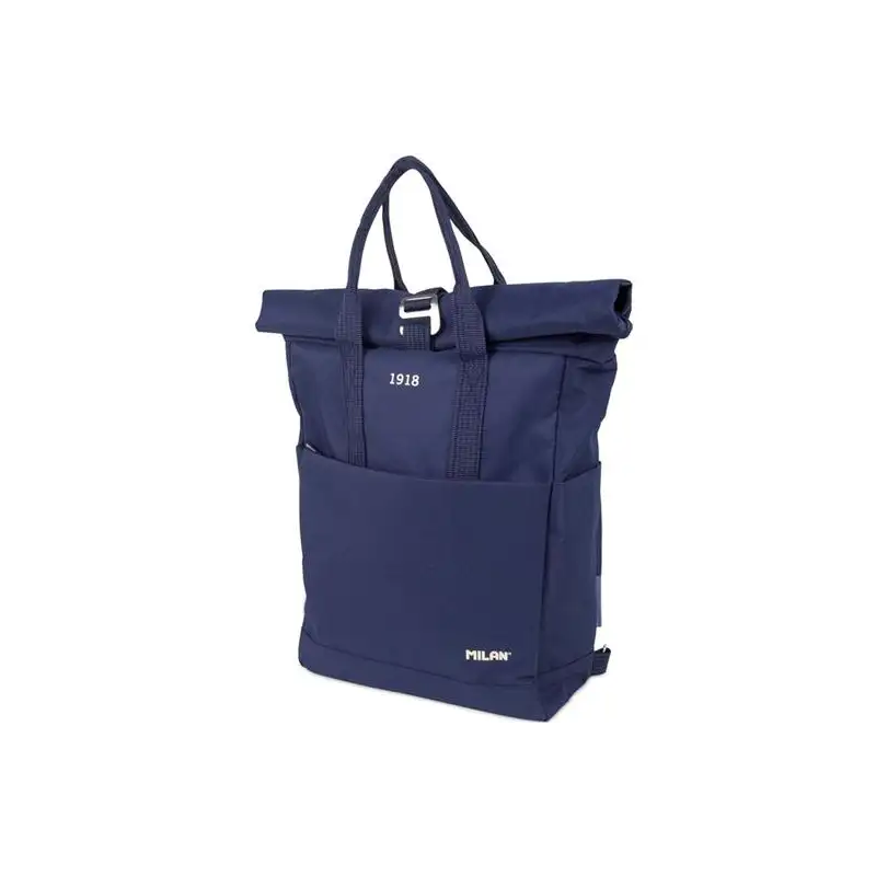 (624302SNCB) MILAN MOCHILA URBANA C/CIERRE SUPERIOR ENRROLLABLE 10L SERIE 1918 AZUL MARINO