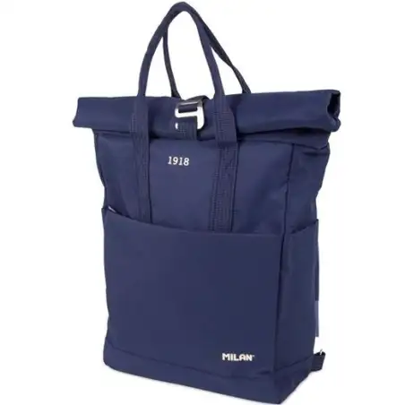 (624302SNCB) MILAN MOCHILA URBANA C/CIERRE SUPERIOR ENRROLLABLE 10L SERIE 1918 AZUL MARINO