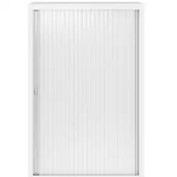 (LW-1050E-7015) ARMARIO METÁLICO 1 PUERTA PERSIANA CORREDERA 105X80X45 CM (ANCHO X FONDO X ALTO) INCLUYE 2 BALDAS ACABADO EN ...