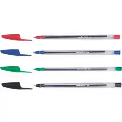 (BC188-50-2) MOLIN BOLÍGRAFO BASIC CRISTAL BALL POINT PEN ROJO