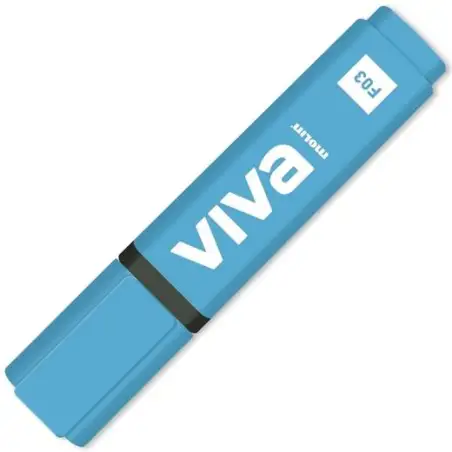 (RTF240-10-3) MOLIN MARCADOR FLUORESCENTE VIVA AZUL
