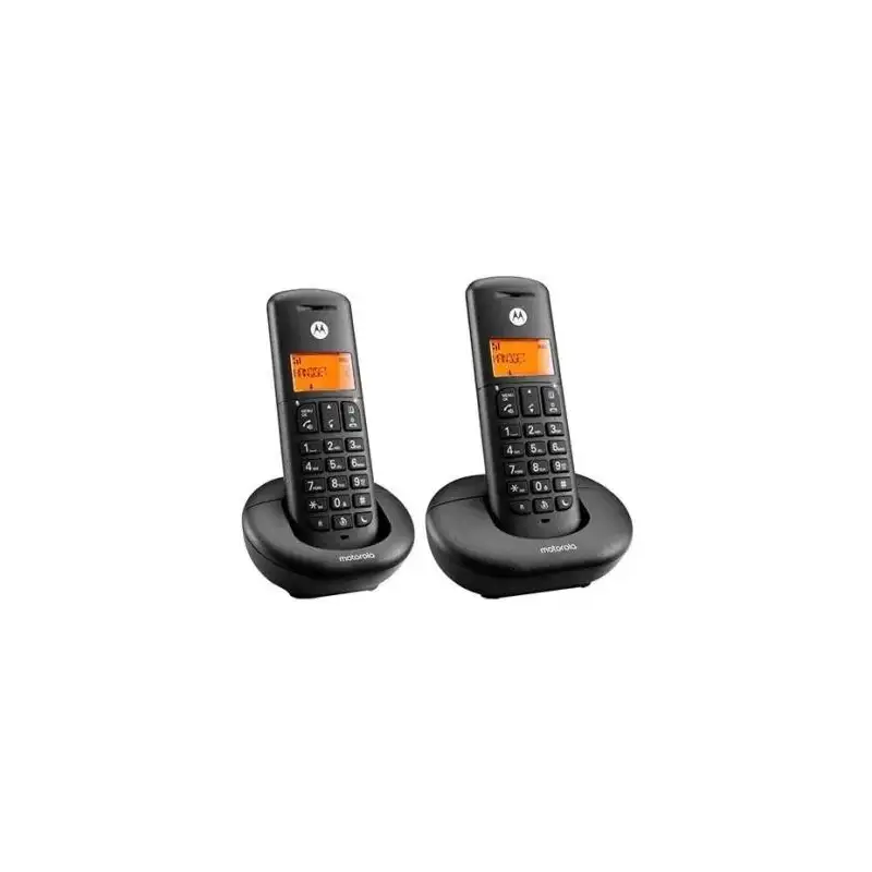(F52000K50O2AES) MOTOROLA TELEFONO INALAMBRICO E202 NEGRO DECT DUO DIGITAL KIT DOS UNIDADES