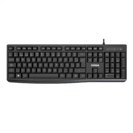 (NXKBE000013) NILOX TECLADO CABLE USB NEGRO ESPAÑOL