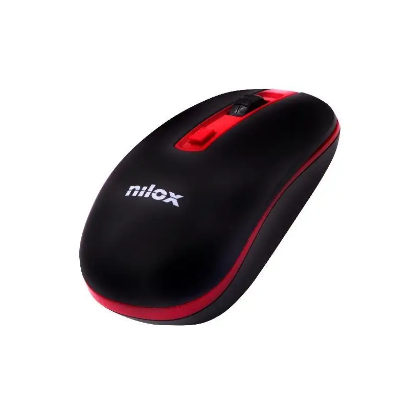 (NXMOWI2002) NILOX RATÓN INALÁMBRICO 1600PPP NEGRO/ROJO
