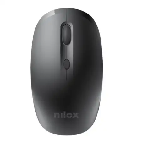 (NXMOWI4002) NILOX RATÓN INALÁMBRICO 3200PPP 4 BOTONES RECARGABLE NEGRO