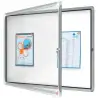 (1902559) NOBO VITRINA INTERIOR PREMIUM PLUS PARA 8 HOJAS A4 SUPERFICIE BLANCA MAGNÉTICA