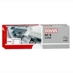 (042-0002) NOVUS GRAPAS NE 8 SUPER PARA GRAPADORAS ELÉCTRICAS CAJA 5000 UD