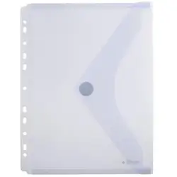 (35361) OFFICE BOX CARPETA SOBRE CON VELCRO CLASSIC A4+ MULTITALADRO PLÁSTICO TOUCH CRISTAL