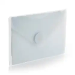 (91261) OFFICE BOX SOBRE CON VELCRO V-LOCK A7 HORIZONTAL CLASSIC PP CRISTAL TRANSLÚCIDO