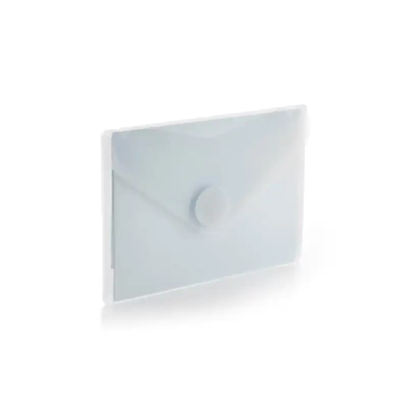 (91261) OFFICE BOX SOBRE CON VELCRO V-LOCK A7 HORIZONTAL CLASSIC PP CRISTAL TRANSLÚCIDO