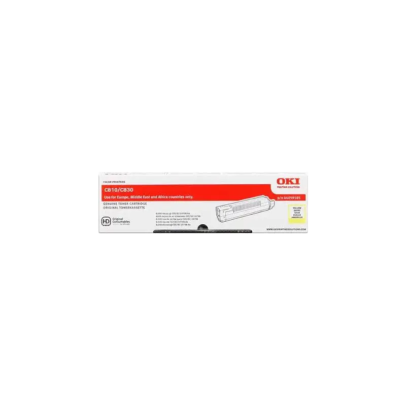 (44059105) OKI TONER AMARILLO C810/C830 (8.000 COPIAS)